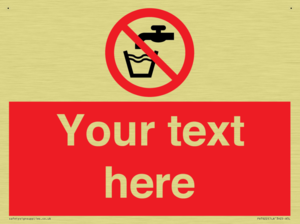 Custom prohibition not drinking water